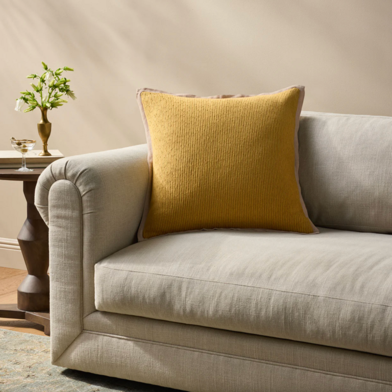 Loloi Rugs Cotton Pillow - Yellow