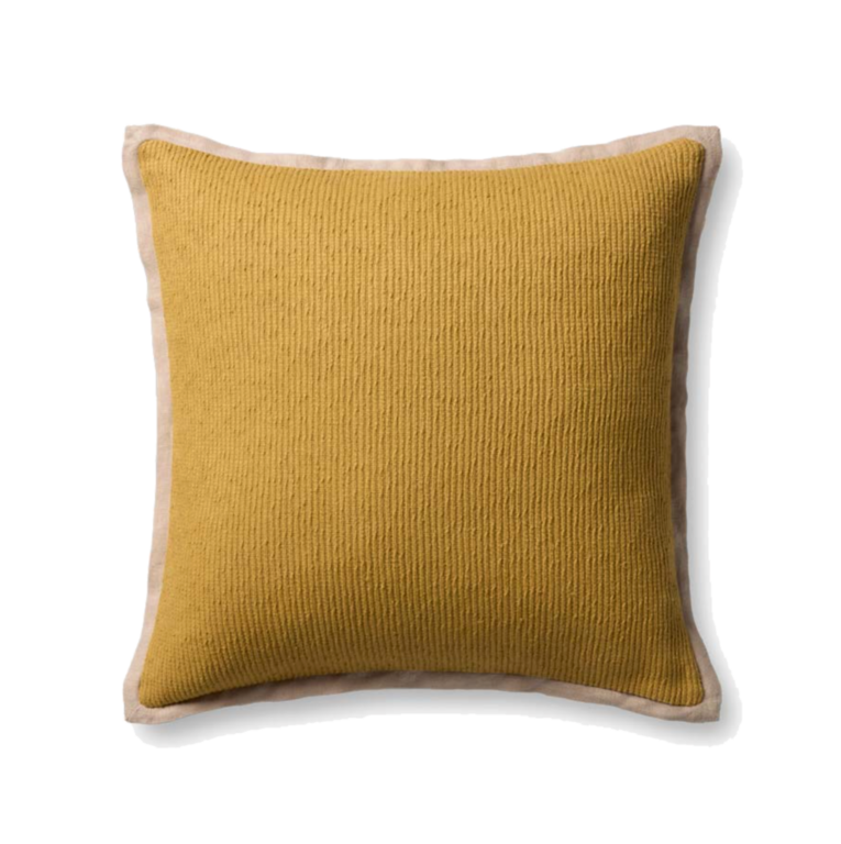 Loloi Rugs Coussin Coton - Jaune