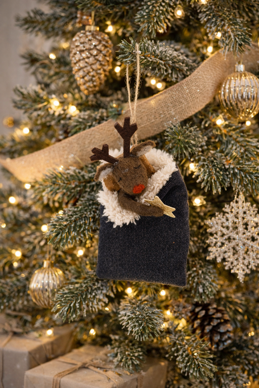 ADV/Pine Center "Good night" reindeer ornament