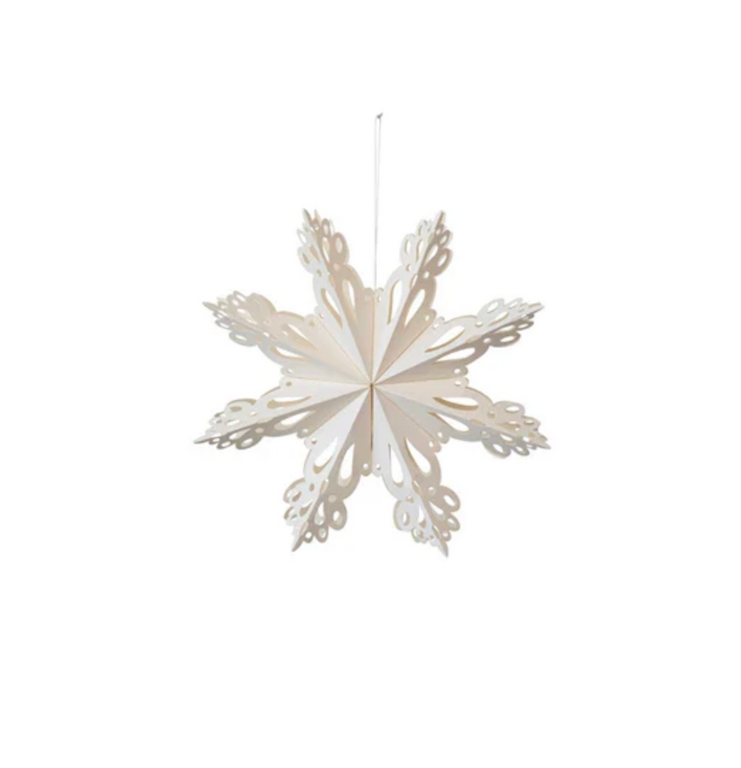 Paper snowflake ornament