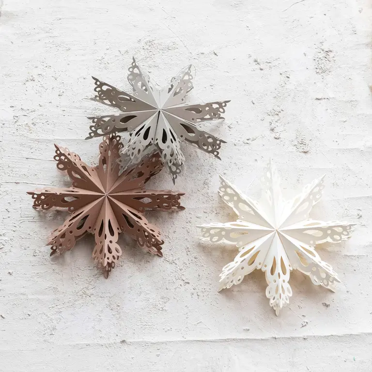 Paper snowflake ornament
