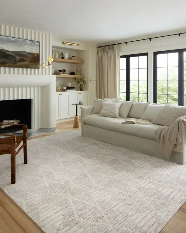 Kamala Collection & Loloi Tapis Kamala - Ivory/Silver