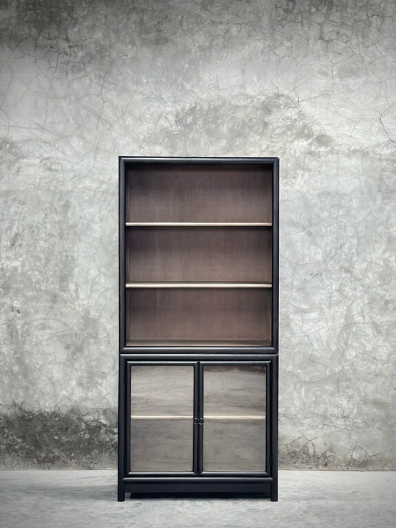 Portage Home Haut Cabinet vitré Saint-Laurent