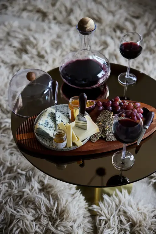 Sagaform Carafe à vin Nature avec bouchon en chêne