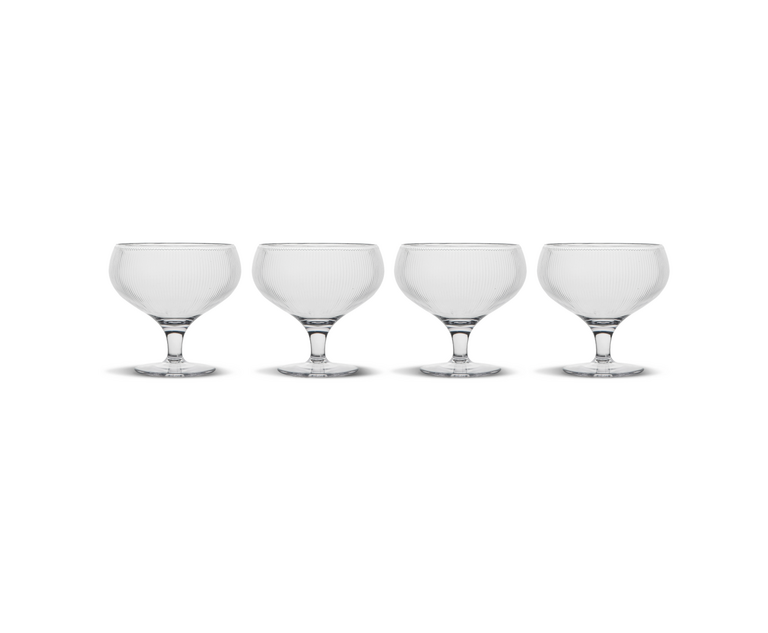 Sagaform Billi coupe glass rPET, 4-pcs