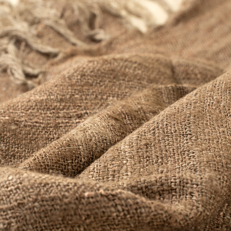 Indaba Trading Nomad Linen Silk Throw