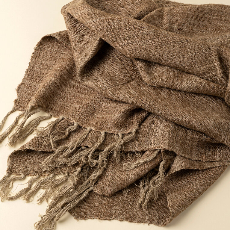 Indaba Nomad Linen Silk Throw