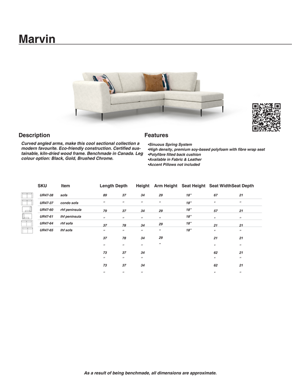 Brentwood Classics Marvin Sectionnal