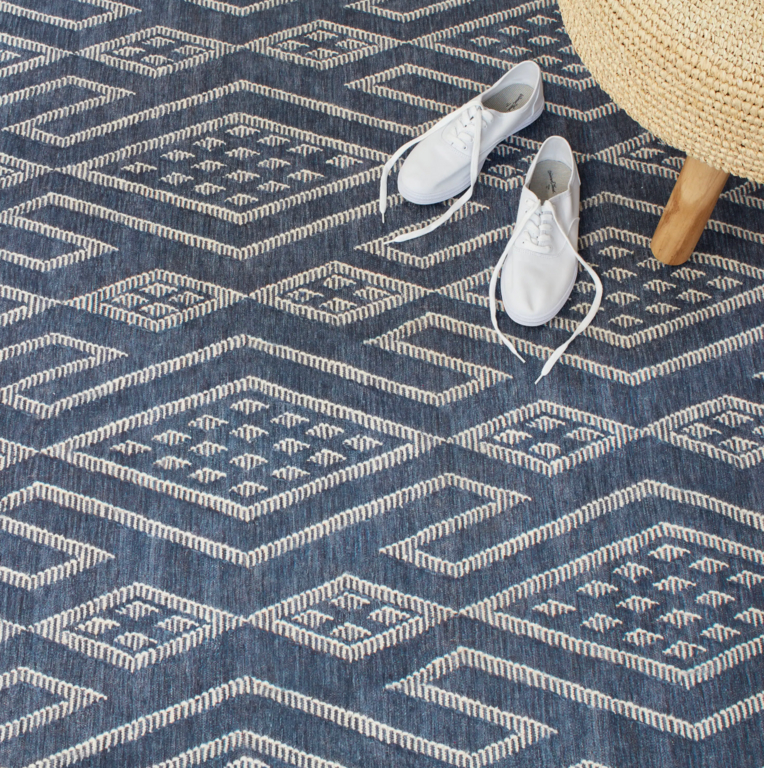 Annie Selke Tapis lavable Guthrie - Marine