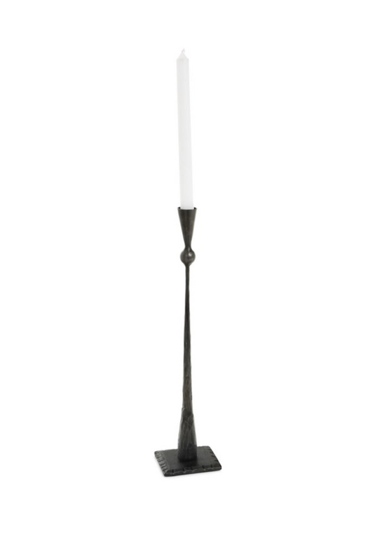 Black Hammered Candlestick