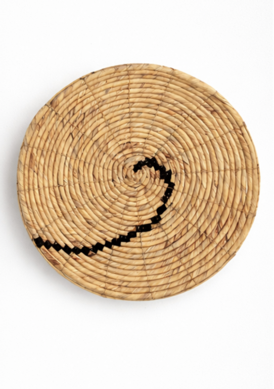 Black Woven wall basket