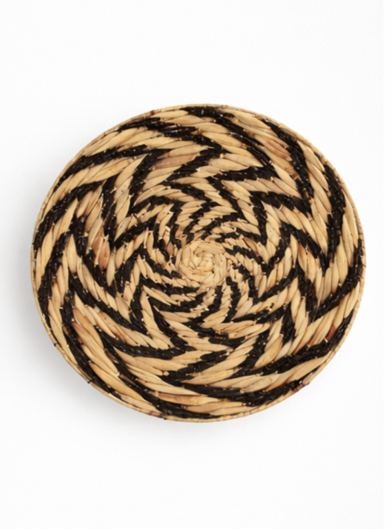 Black Woven wall basket