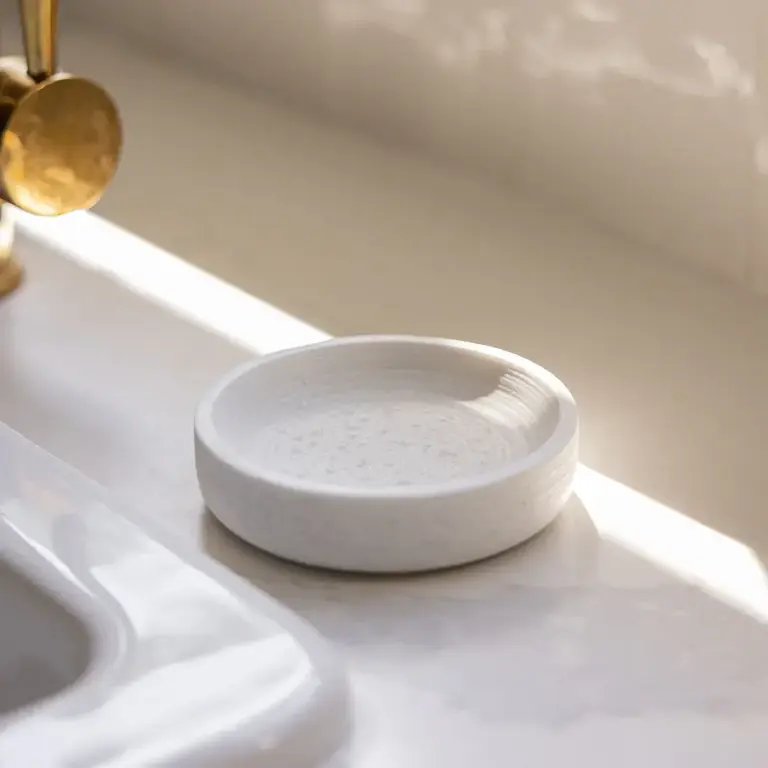 Luxe B Co Porte-savon et porte-brosses en marbre