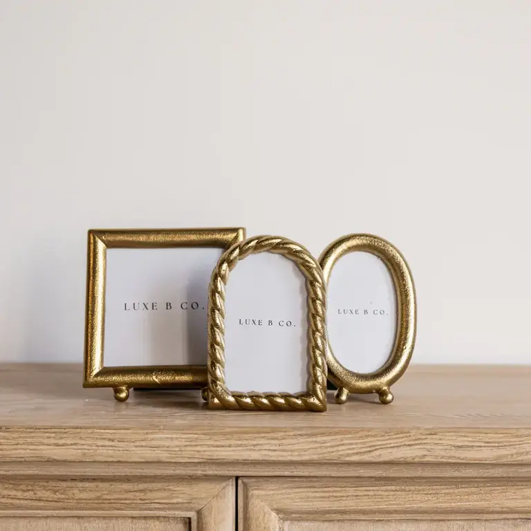Luxe B Co Brushed brass photo frame