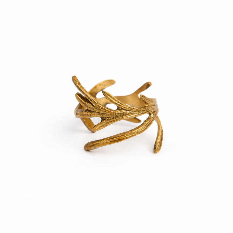 Vine Brass Napkin Ring