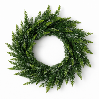 Couronne de Cèdre givré - 28" dia.
