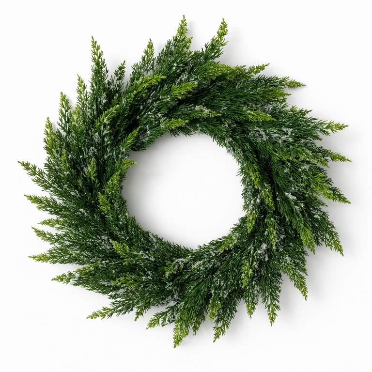 Couronne de Cèdre givré - 28" dia.