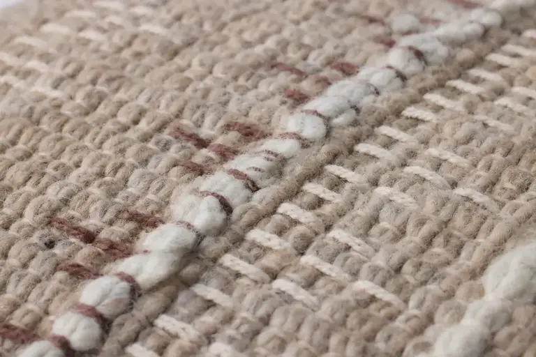 Loloi Rugs Coussin en Laine - Ivoire/Beige