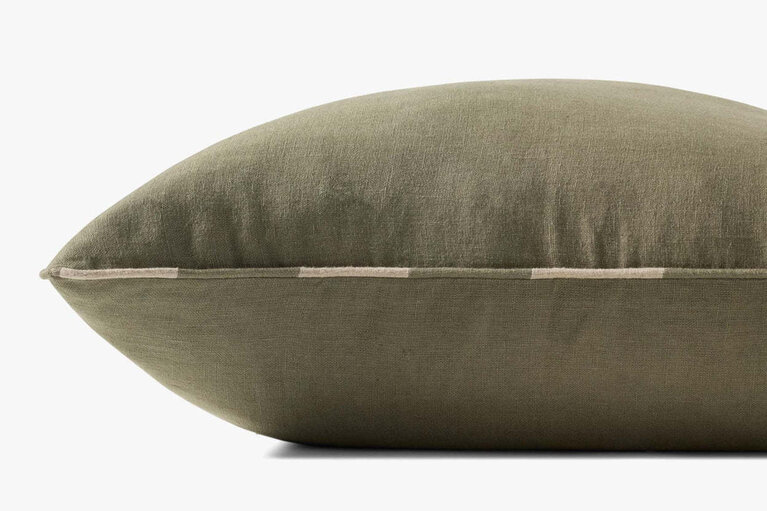 Loloi Rugs Linen Pillow - Green