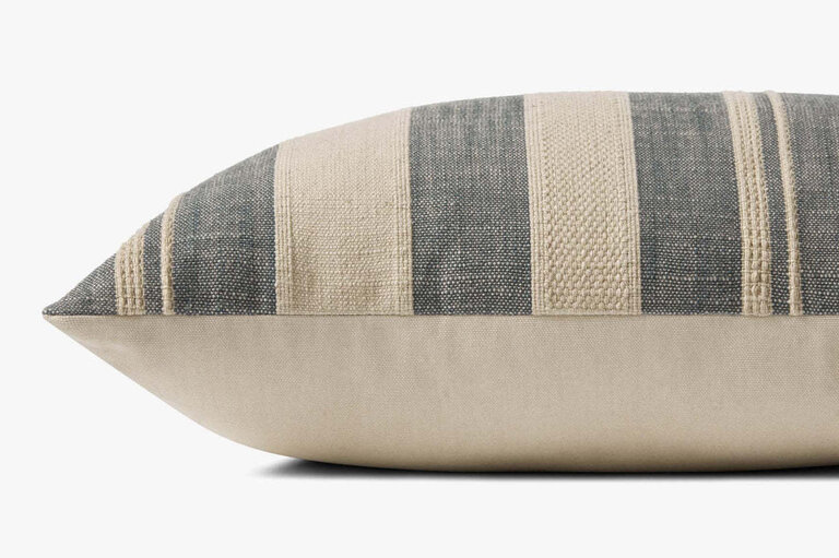 Coussin Mia - Ivoire / Denim