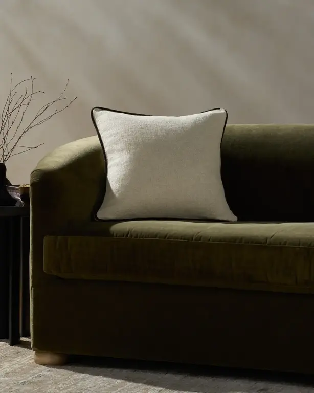 Jeremiah Brent X Loloi Coussin Hudson - Naturel / Noir