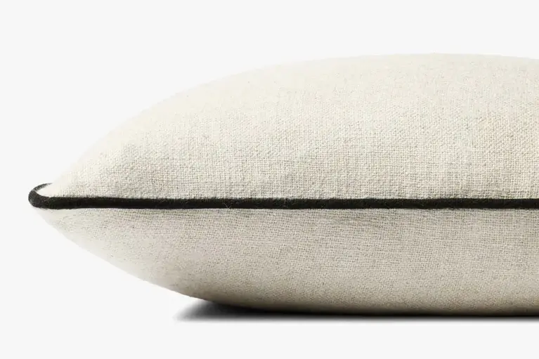 Jeremiah Brent X Loloi Hudson Pillow - Natural / Black