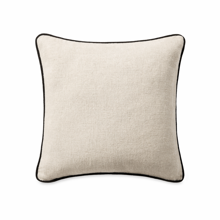 Jeremiah Brent X Loloi Coussin Hudson - Naturel / Noir