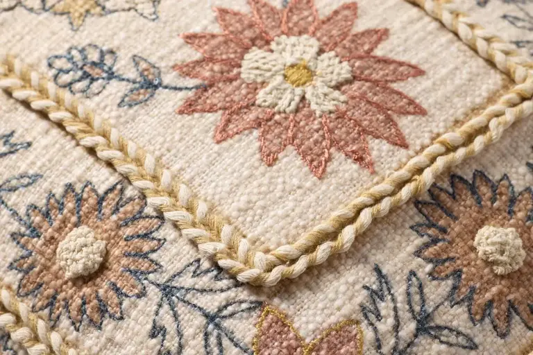 Loloi Rugs Lumbar Pillow - Red / Multi