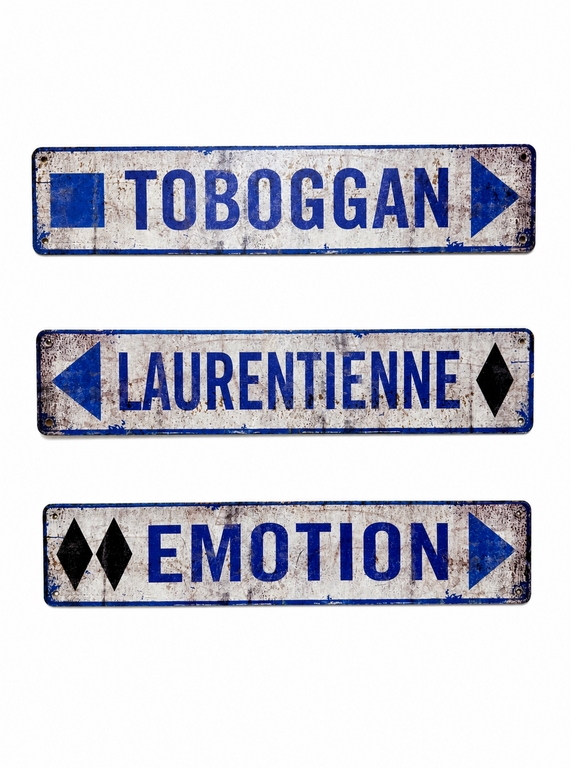 Enseigne Piste de ski