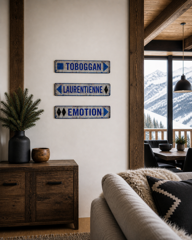 Enseigne Piste de ski