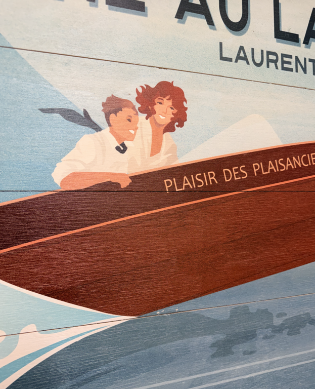 "La Vie au Lac" sign