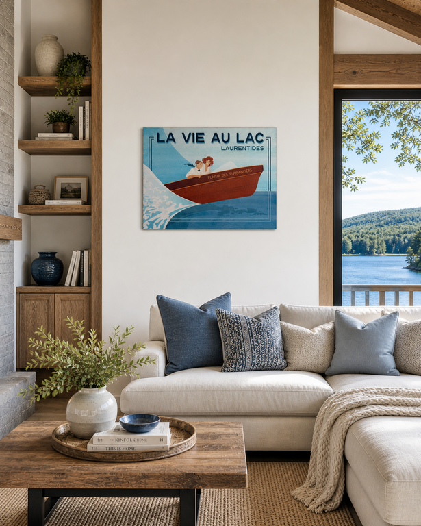 "La Vie au Lac" sign