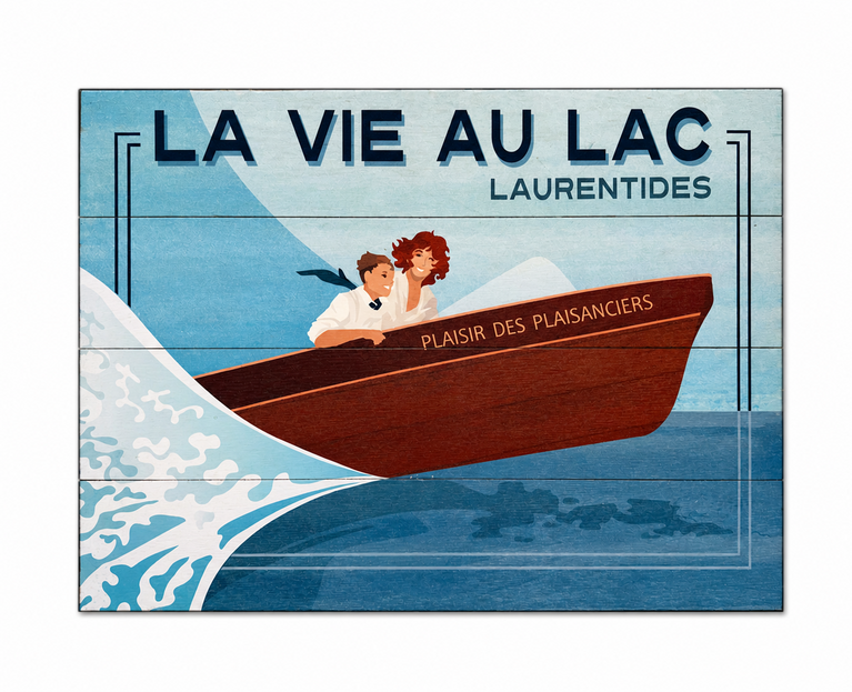 Enseigne "La Vie au Lac"
