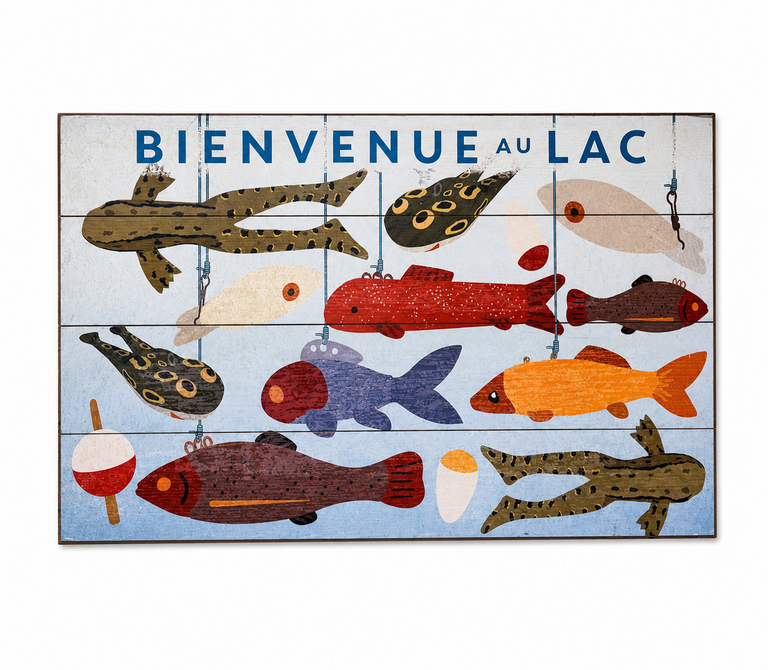 Enseigne "Bienvenue au Lac"