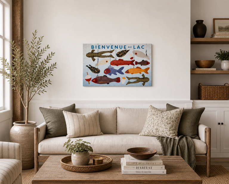 Enseigne "Bienvenue au Lac"