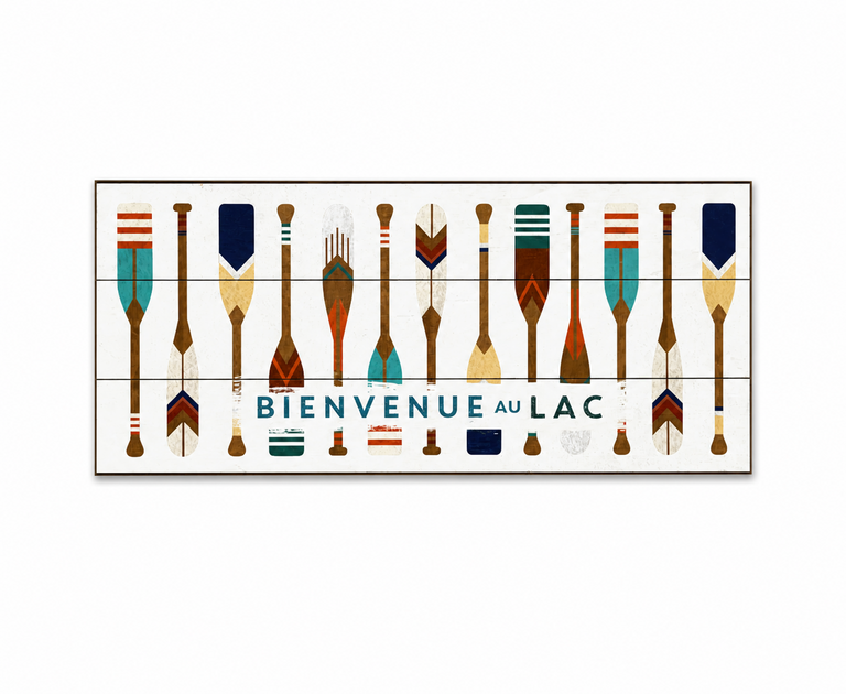 Meissenburg designs Enseigne "Bienvenue au Lac"