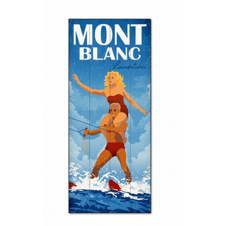 Enseigne "Plaisir au Lac - Mont Blanc"