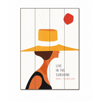 "Live in the sunshine Mont-Tremblant"  Wall Art
