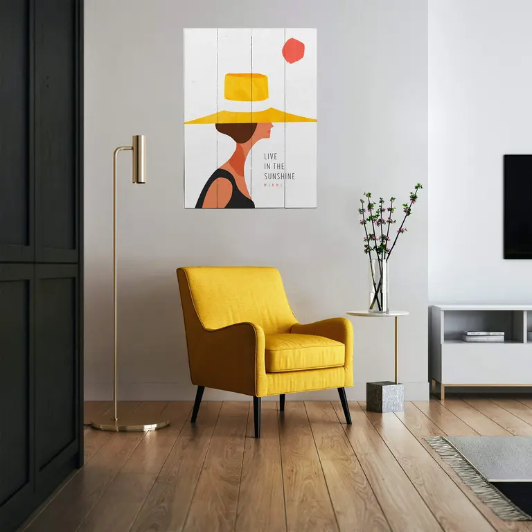 "Live in the sunshine Mont-Tremblant"  Wall Art