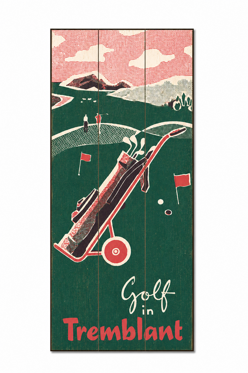 "Golf in Tremblant" sign