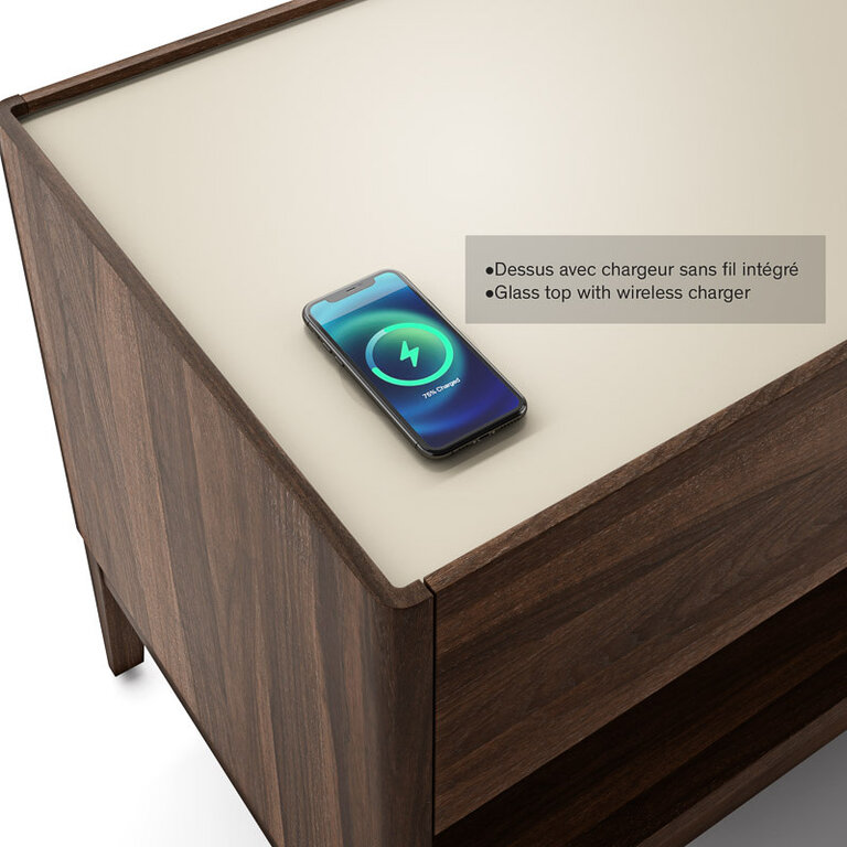 Mobican Table de Chevet Ema