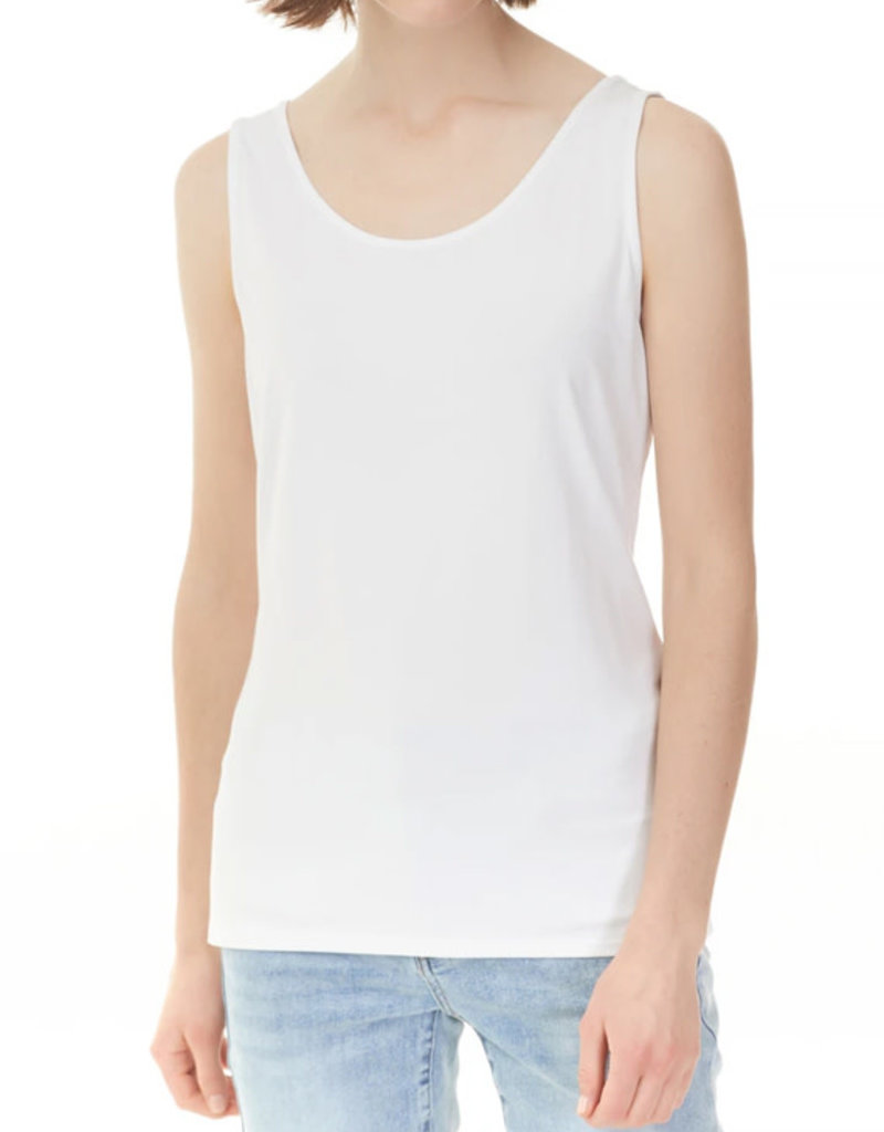 Charlie B Stretch Bamboo Tank - White