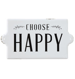 Creative Co-Op Metal Wall Decor - Choose Happy