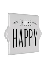 Creative Co-Op Metal Wall Decor - Choose Happy