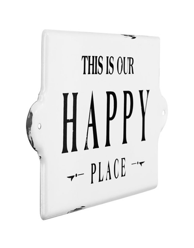 Creative Co-Op Metal Wall Decor - This Is Our Happy Place
