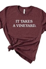 District VIP Cotton T -  It Takes A Vineyard