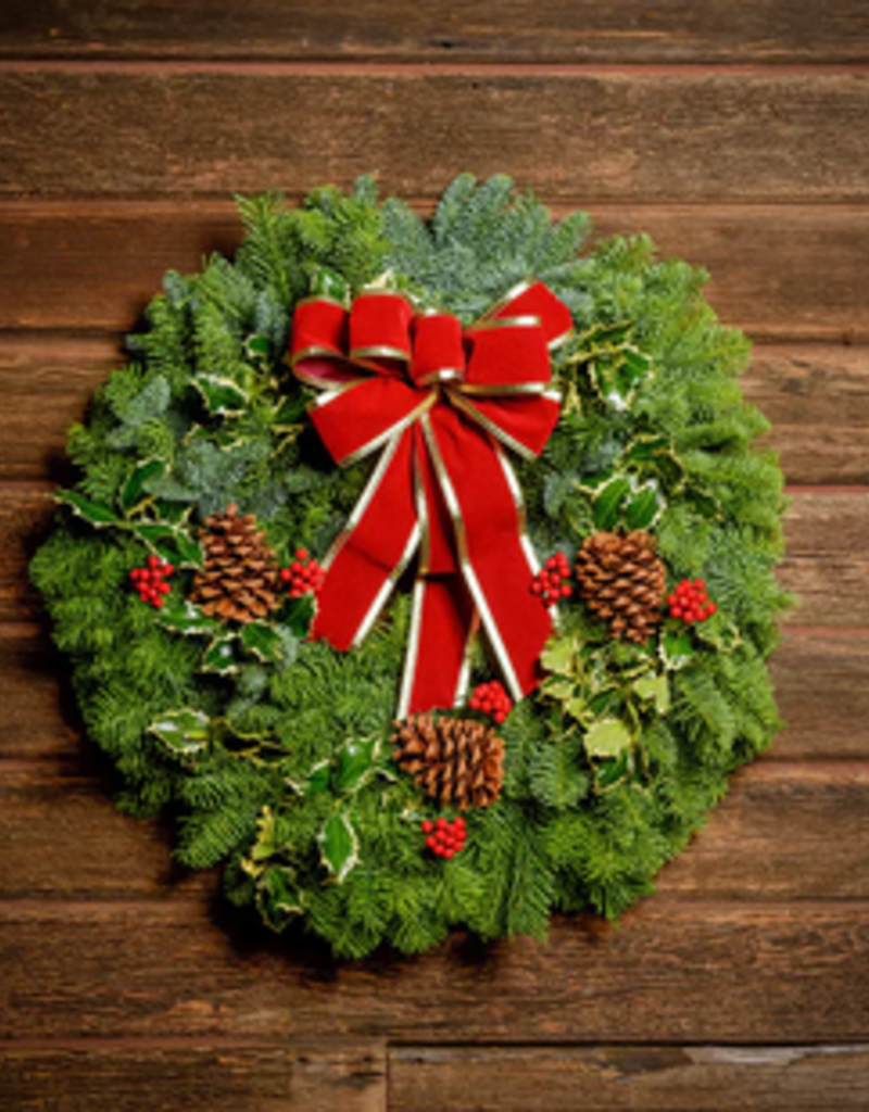 A Holly Jolly Christmas Wreath Decoration for Your Front Door – Lynch Creek  Farm