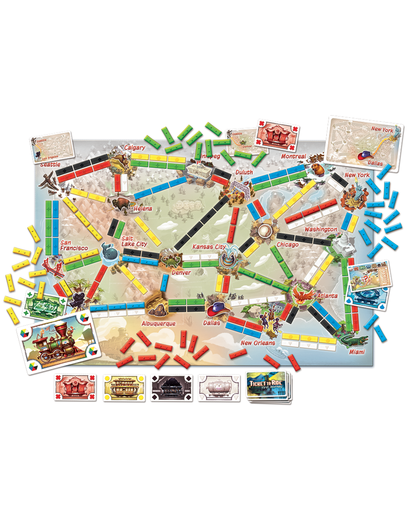 Days of Wonder Ticket to Ride: First Journey - USA
