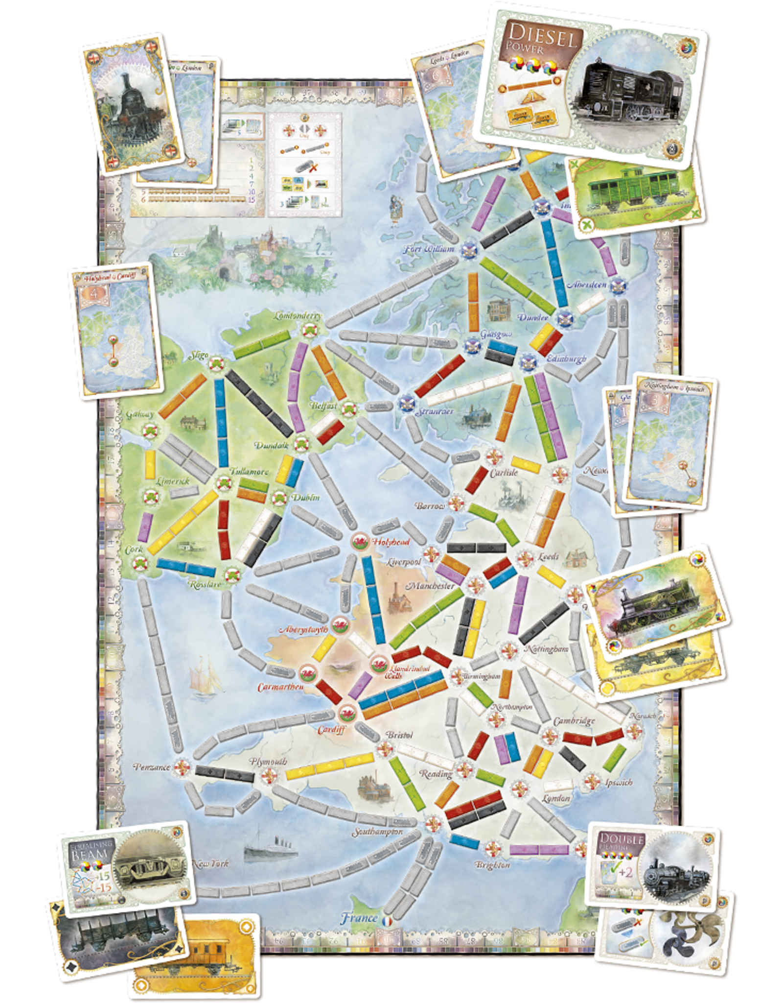 Days of Wonder Ticket to Ride: Map Collection Volume 5 - United Kingdom + Pennsylvania