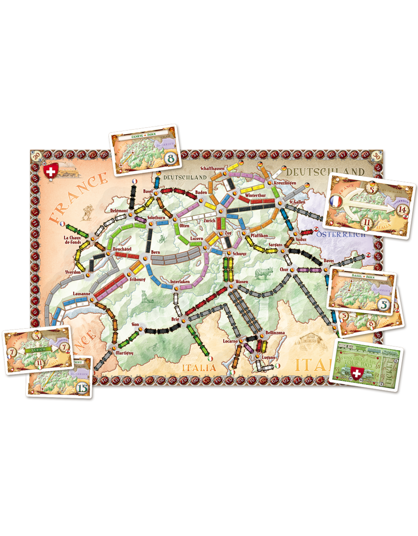 Days of Wonder Ticket to Ride: Map Collection Volume 2 - India + Switzerland